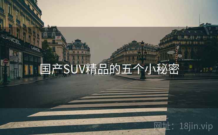国产SUV精品的五个小秘密