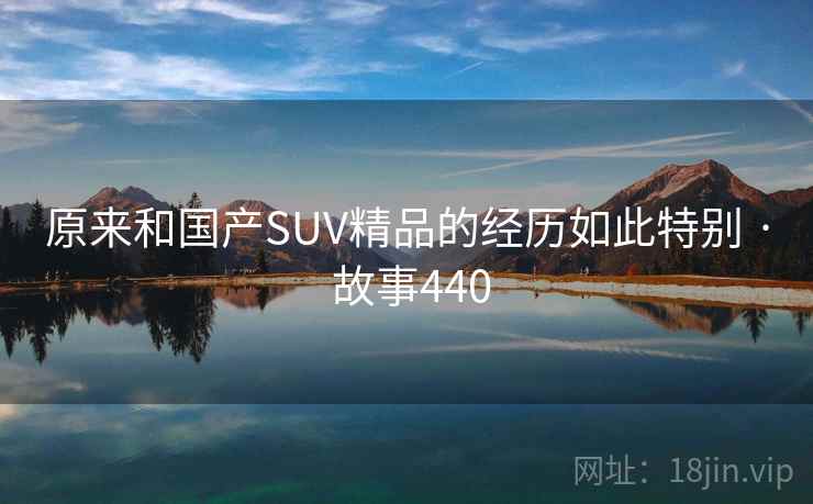 原来和国产SUV精品的经历如此特别 · 故事440 原来和国产SUV精品的经历如此特别 · 故事440