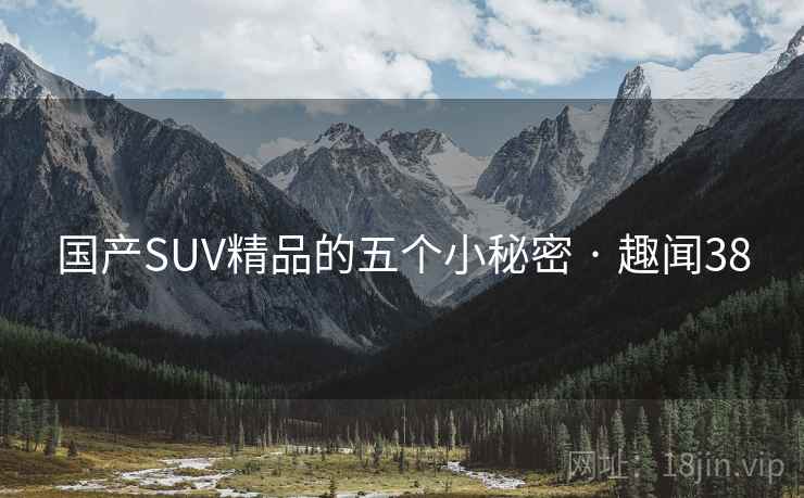 国产SUV精品的五个小秘密 · 趣闻38 国产SUV精品的五个小秘密 · 趣闻38