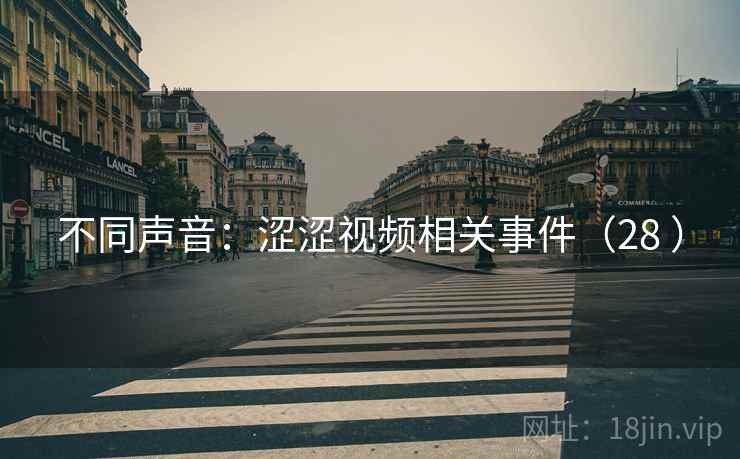 不同声音:涩涩视频相关事件(28 )