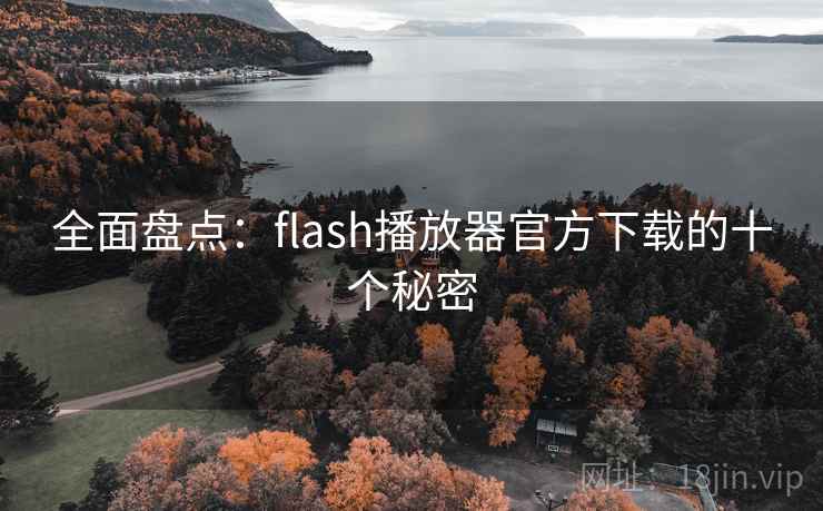 全面盘点:flash播放器官方下载的十个秘密